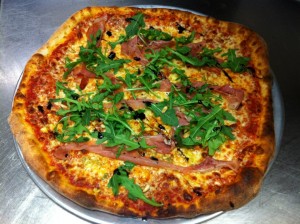 A colorful pizza from Pop Up.